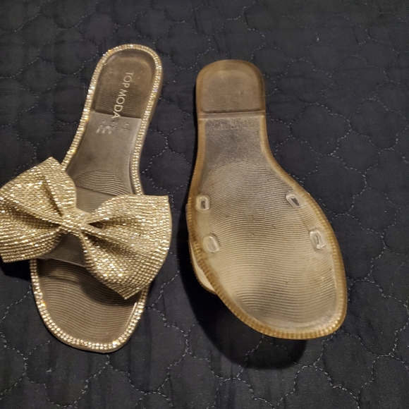 Top Moda plastic sandals with crystals. - Picture 2 of 5